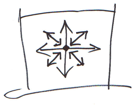 Символика ЕАС. Один из вариантов, нарисованных от руки