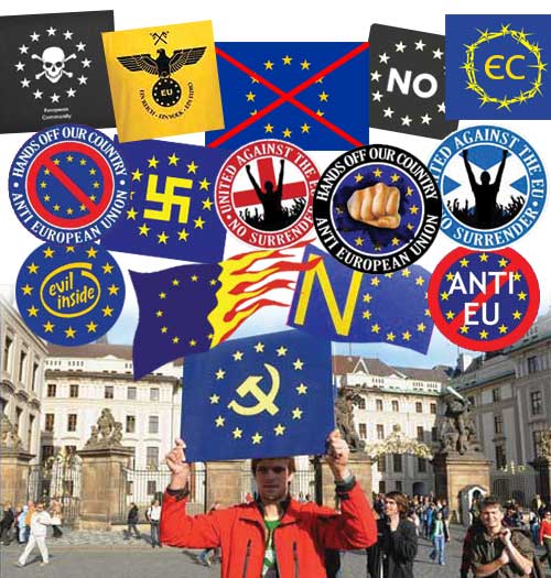 Атиевропейский евростандарт: звездатый нимб в протестной символике ЕС и Украины